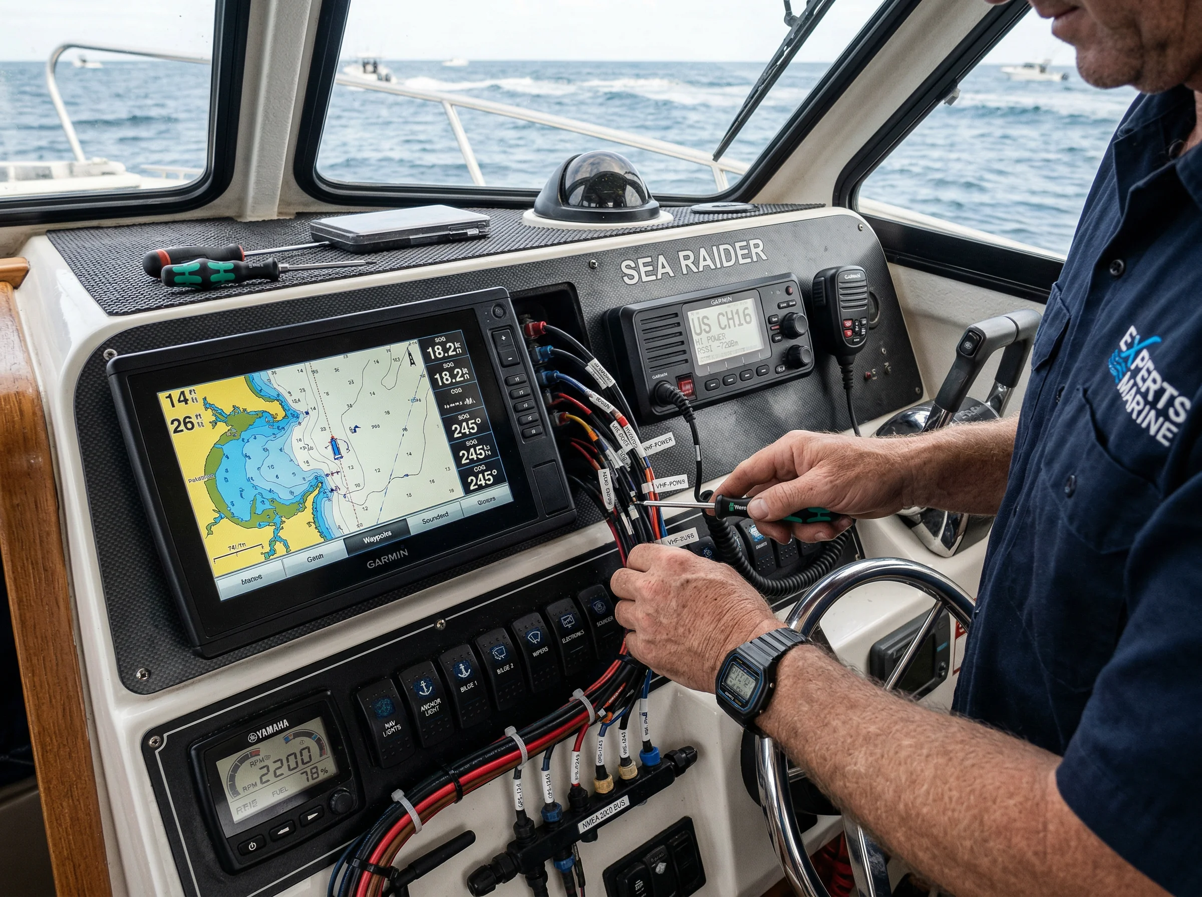 Diagnostyka elektroniczna silnika łodzi – Aqua Sport Serwis serwis motorowodny Elbląg